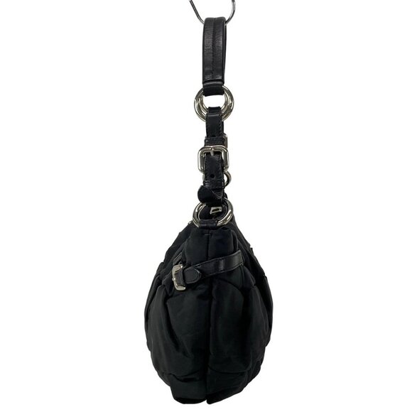 Auth PRADA - BR3815 Black Nylon Leather Shoulder Bag - Picture 4 of 16